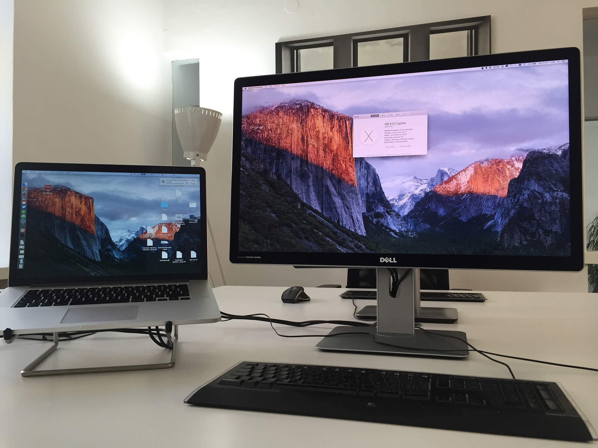 Dell UP2715K and MacBook Pro (Retina, 15-inch, Mid 2015) with an AMD Radeon R9 M370X