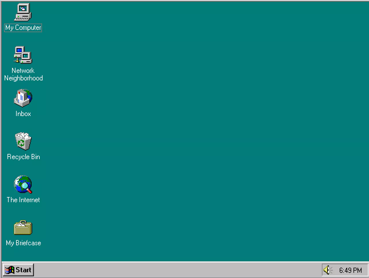 Windows 95 Desktop